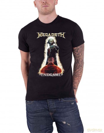 Megadeth: Unisex T-Shirt: Vic Removing Hood (Black) (X-Large)