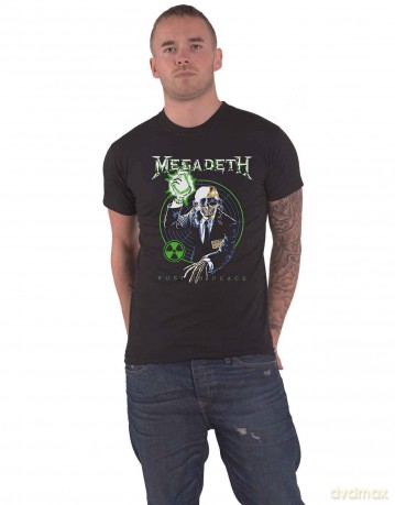 Megadeth: Unisex T-Shirt: Vic Target Rust In Peace Anniversary (Black) (Small)