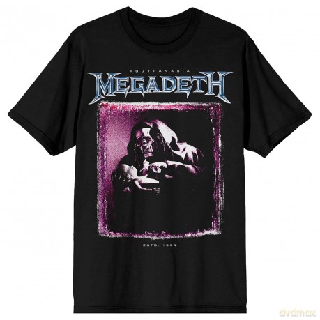 Megadeth: Unisex T-Shirt: Youthanasia The Reckoning Day (Black) (X-Large)
