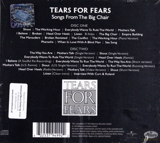 Tears For Fears: Songs From The Big Chair (DeLuxe) [2CD]