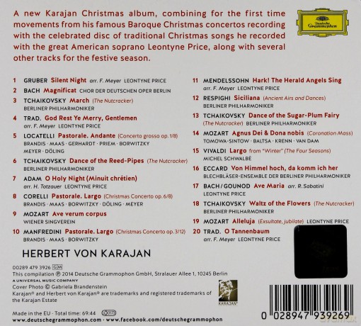 Herbert Von Karajan: The Christmas Album [CD]