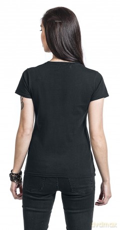 Metallica: Ladies T-Shirt: Masters of Puppets Photo Damage Inc Tour (Black) (Small)