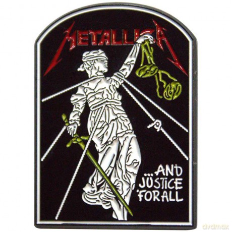 Metallica: Pin Badge: And Justice For All Tombstone