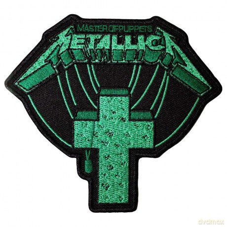 Metallica: Standard Patch: Master Of Puppets Green Cross