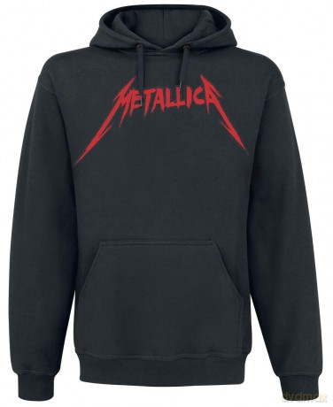 Metallica: Unisex Pullover Hoodie: Skull Screaming Red (Black) (Back Print) (Medium)