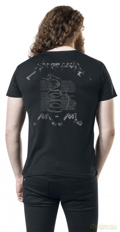 Metallica: Unisex T-Shirt: 4 Faces (Black) (Back Print) (X-Large)