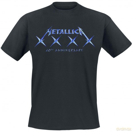 Metallica: Unisex T-Shirt: 40 XXXX (Black) (Medium)