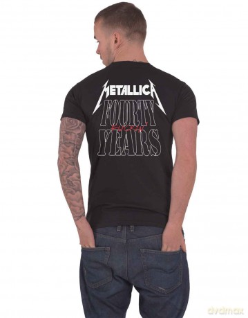 Metallica: Unisex T-Shirt: 40th Anniversary Garage (Black) (Back Print) (Small)