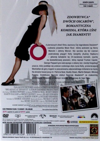 Śniadanie u Tiffany'ego (polski lektor) [DVD]