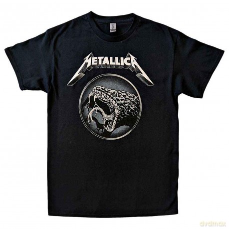 Metallica: Unisex T-Shirt: Black Album Poster (Black) (X-Large)