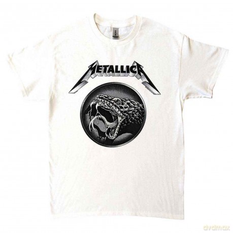 Metallica: Unisex T-Shirt: Black Album Poster (White) (Medium)
