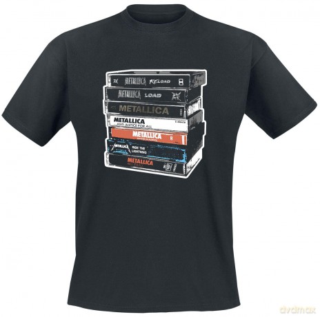Metallica: Unisex T-Shirt: Cassette (Black) (Medium)