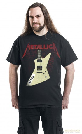Metallica: Unisex T-Shirt: Eet Fuk (Black) (Back Print) (Large)