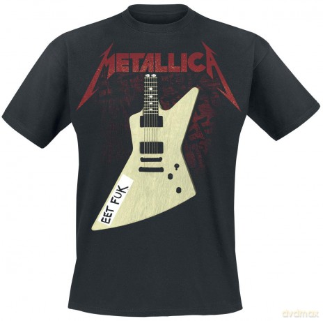 Metallica: Unisex T-Shirt: Eet Fuk (Black) (Back Print) (Medium)
