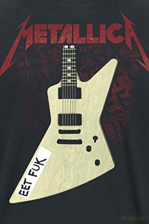 Metallica: Unisex T-Shirt: Eet Fuk (Black) (Back Print) (Medium)