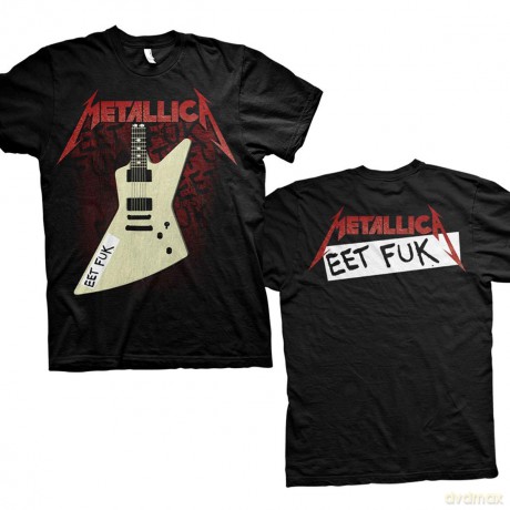Metallica: Unisex T-Shirt: Eet Fuk (Black) (Back Print) (Small)