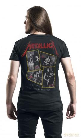 Metallica: Unisex T-Shirt: Garage Photo Yellow (Black) (Back Print) (X-Large)