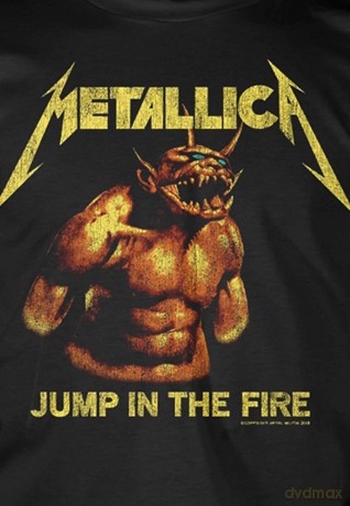 Metallica: Unisex T-Shirt: Jump In The Fire Vintage (Black) (Medium)