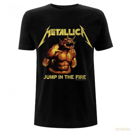 Metallica: Unisex T-Shirt: Jump In The Fire Vintage (Black) (X-Large)