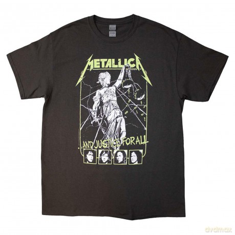 Metallica: Unisex T-Shirt: Justice Faces (Charcoal Grey) (X-Large)