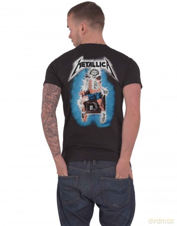 Metallica: Unisex T-Shirt: Metal Up Your Ass (Black) (Back Print) (Large)
