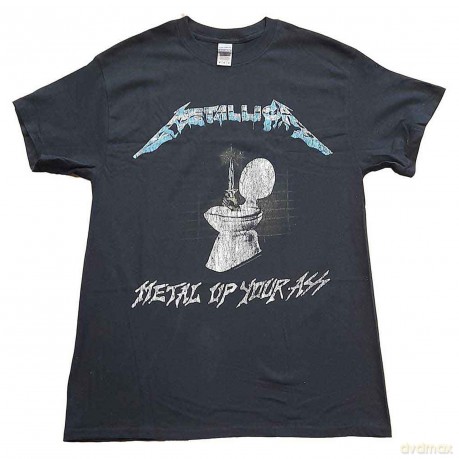 Metallica: Unisex T-Shirt: Metal Up Your Ass (Black) (Back Print) (XX-Large)