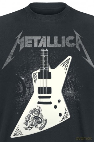 Metallica: Unisex T-Shirt: Papa Het Guitar (Black) (Large)