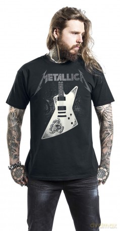 Metallica: Unisex T-Shirt: Papa Het Guitar (Black) (Small)