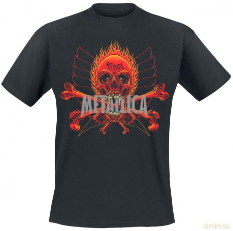 Metallica: Unisex T-Shirt: Rebel (Black) (Medium)