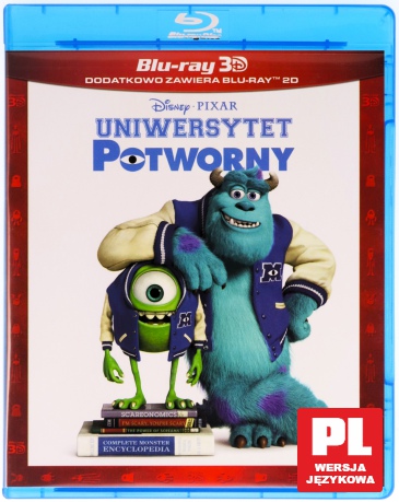 Uniwersytet potworny (Disney Pixar) [Blu-Ray 3D]+[Blu-Ray]