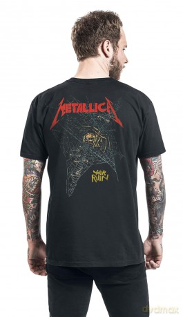 Metallica: Unisex T-Shirt: Ruin/Struggle (Black) (Back Print) (Medium)