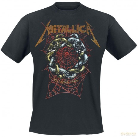Metallica: Unisex T-Shirt: Ruin/Struggle (Black) (Back Print) (Small)