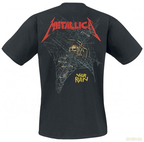 Metallica: Unisex T-Shirt: Ruin/Struggle (Black) (Back Print) (Small)