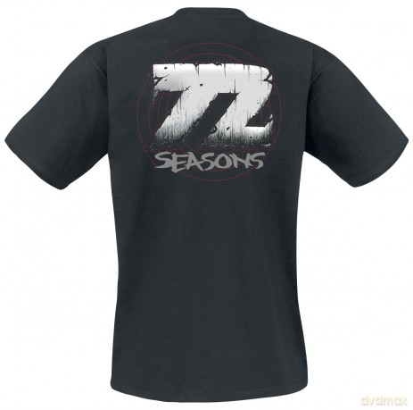 Metallica: Unisex T-Shirt: Skull Screaming Red 72 Seasons (Black) (Back Print) (Medium)