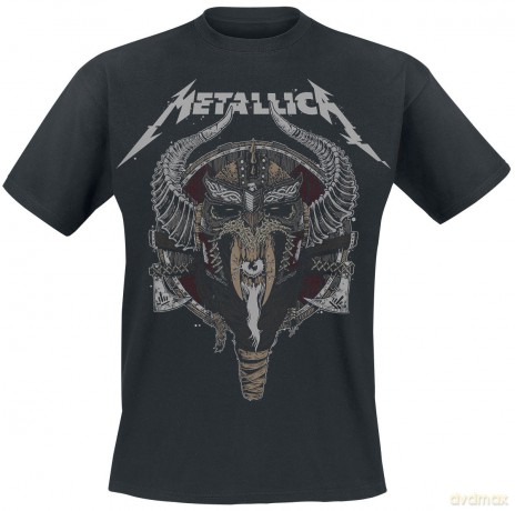 Metallica: Unisex T-Shirt: Viking (Black) (Medium)