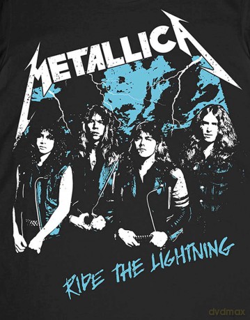 Metallica: Unisex T-Shirt: Vintage Ride The Lightning (Black) (Medium)