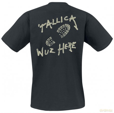 Metallica: Unisex T-Shirt: Wuz Here (Black) (Back Print) (X-Large)