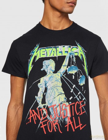 Metallica: Unisex Tee: And Justice For All (Original) (Back Print) (Small)