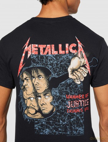 Metallica: Unisex Tee: And Justice For All (Original) (Back Print) (Small)