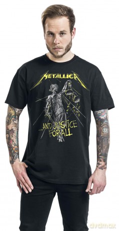 Metallica: Unisex Tee: And Justice For All Tracks (Back Print) (Small)