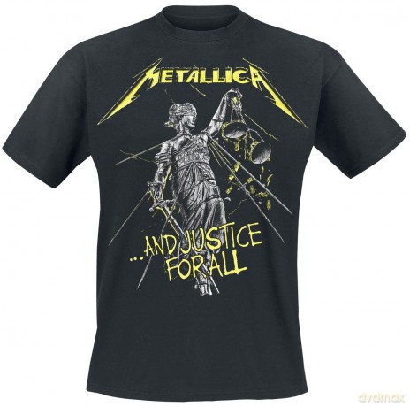 Metallica: Unisex Tee: And Justice For All Tracks (Back Print) (X-Large)