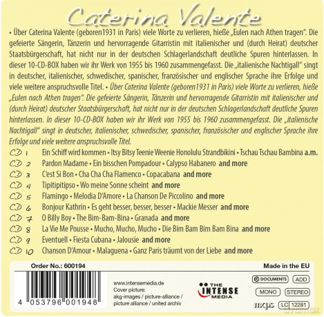 Caterina  Valente: International Hi-Fi Nightingale [10CD]