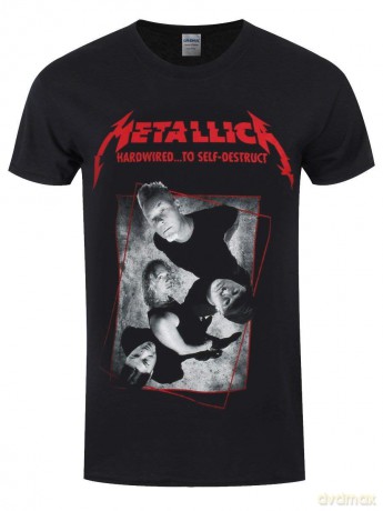 Metallica: Unisex Tee: Hardwired Band Concrete (Medium)