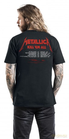 Metallica: Unisex Tee: Kill 'Em All Tracks (Back Print) (XX-Large)