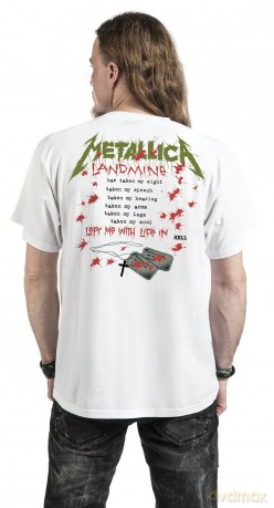 Metallica: Unisex Tee: One Landmine (Back Print) (Large)