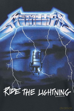 Metallica: Unisex Tee: Ride The Lightning Tracks (Back Print) (Medium)