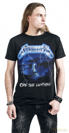 Metallica: Unisex Tee: Ride The Lightning Tracks (Back Print) (Small)