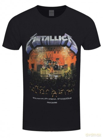 Metallica: Unisex Tee: Stockholm '86. (Back Print) (Large)