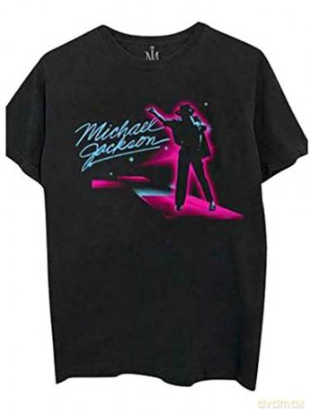 Michael Jackson: Men's Tee: Neon (Large)