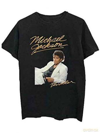 Michael Jackson: Men's Tee: Thriller White Suit (Medium)